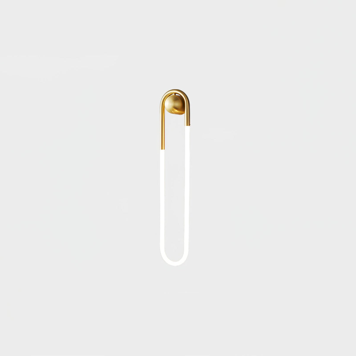 Loop Wall Sconce Brass Integrated LED Dimmable for Hallway and Bedside