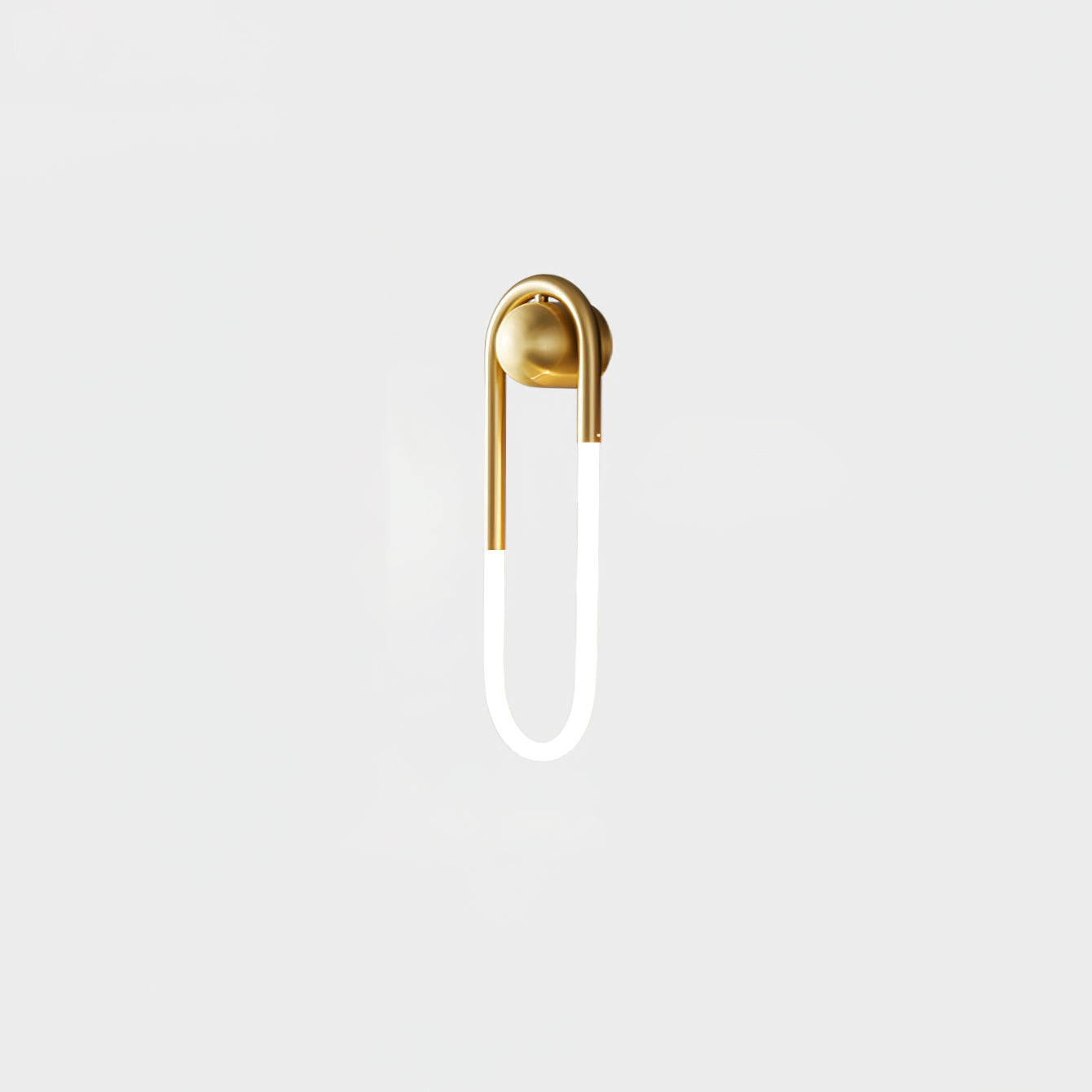 Loop Wall Sconce Brass Integrated LED Dimmable for Hallway and Bedside