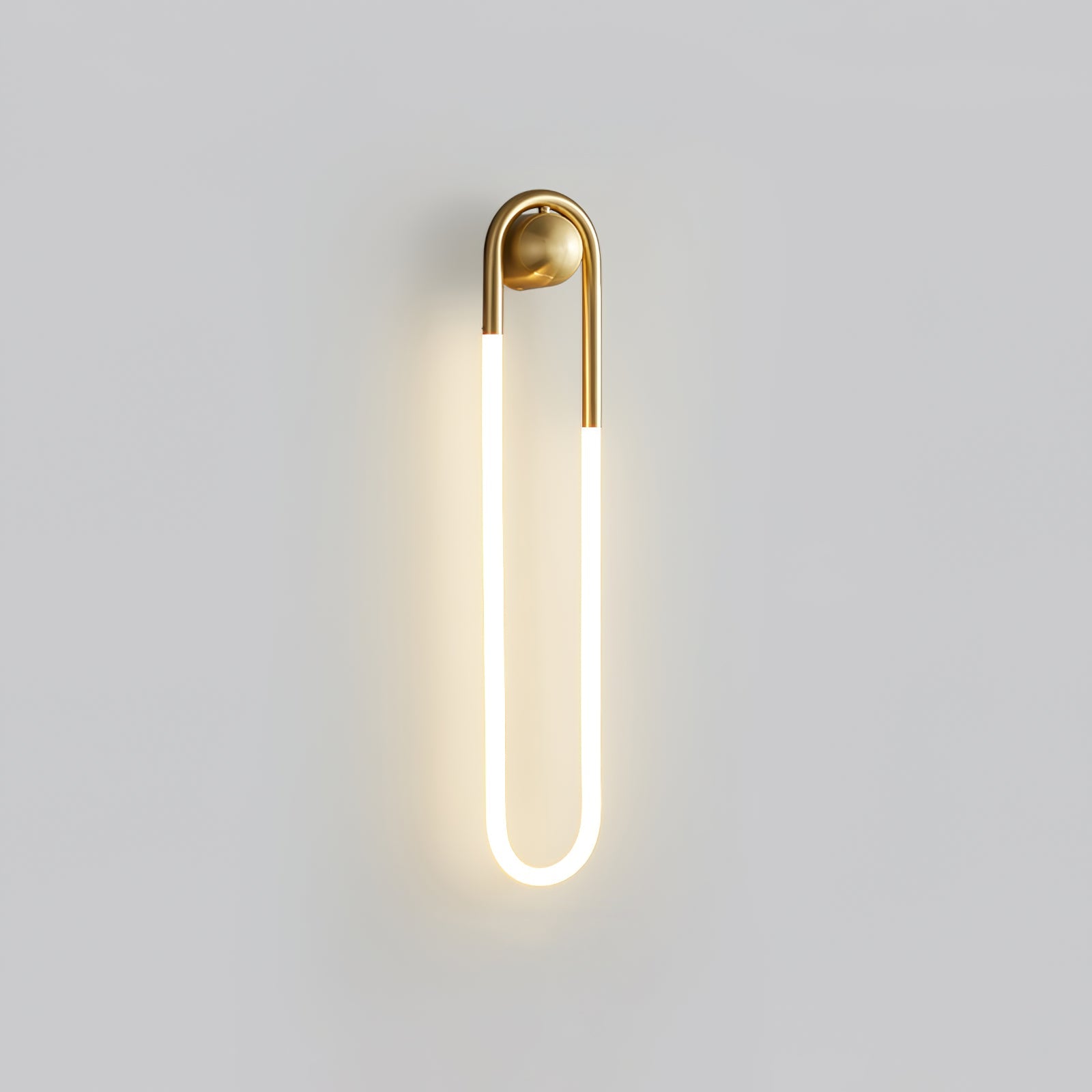 Loop Wall Sconce Brass Integrated LED Dimmable for Hallway and Bedside