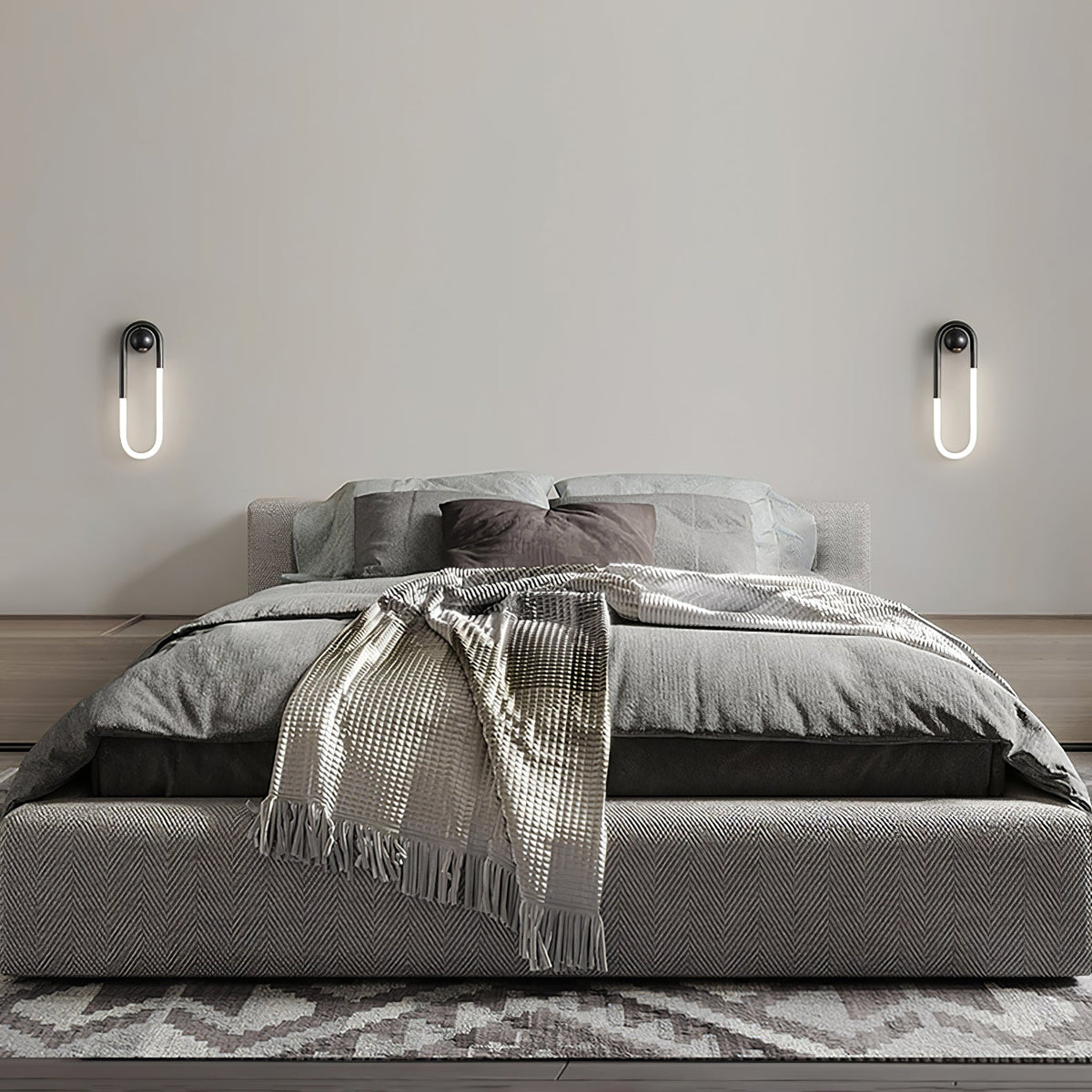 Loop Wall Sconce Brass Integrated LED Dimmable for Hallway and Bedside