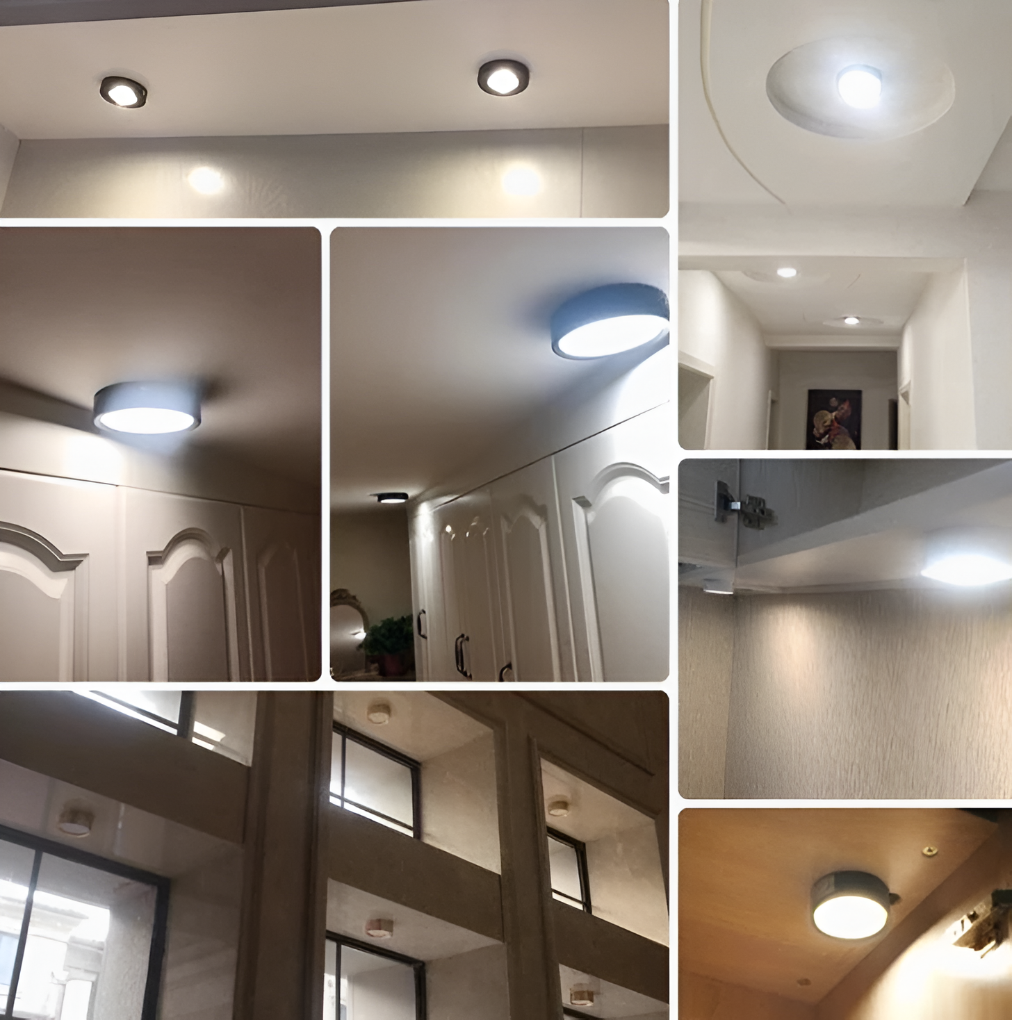 Rund LED loftlampe ultratynd med rillede detaljer