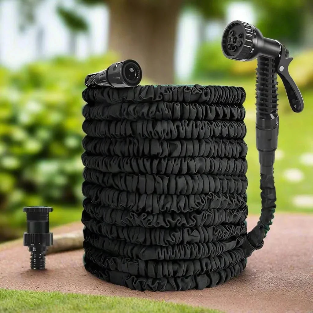 Expandable Garden Hose Kink Free with 7 Pattern Spray Nozzle