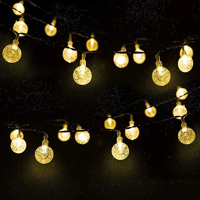 Solar Twinkle Lights Outdoor Starry String Lights for Garden Deck and Patio