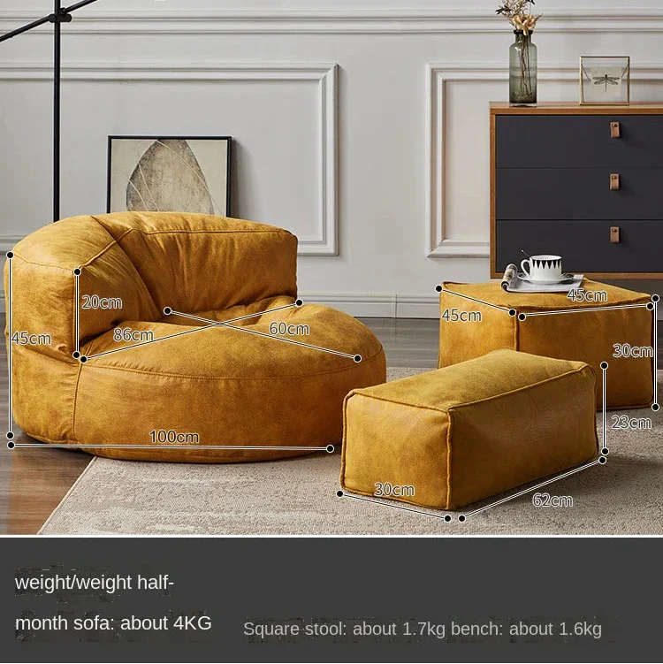 Bean Bag Chair Cover Only Faux Suede, Filling Not Included