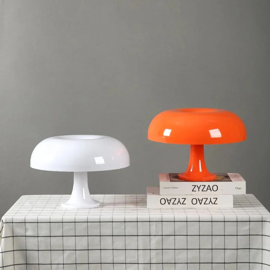 Mushroom Table Lamp Retro Dome Shade Bedside