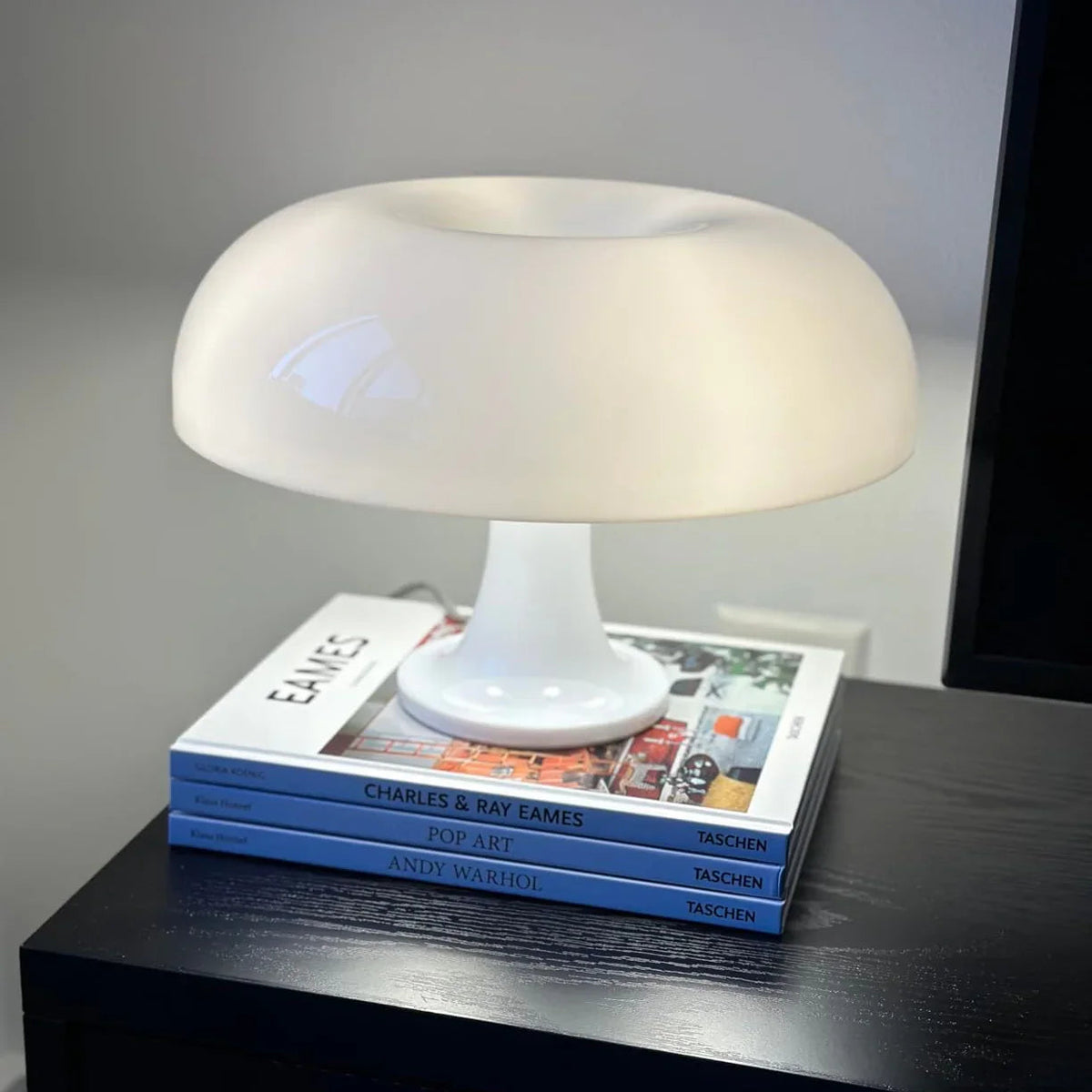 Mushroom Table Lamp Retro Dome Shade Bedside