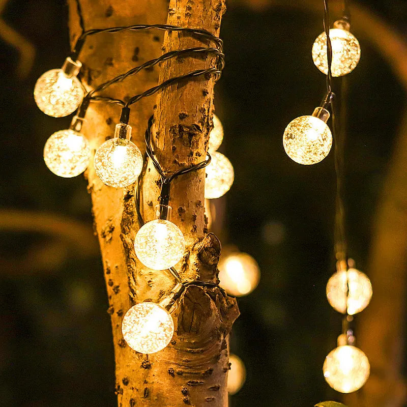 Solar Twinkle Lights Outdoor Starry String Lights for Garden Deck and Patio
