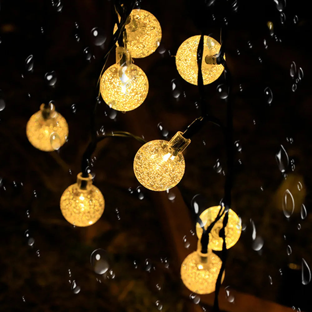 Solar Twinkle Lights Outdoor Starry String Lights for Garden Deck and Patio