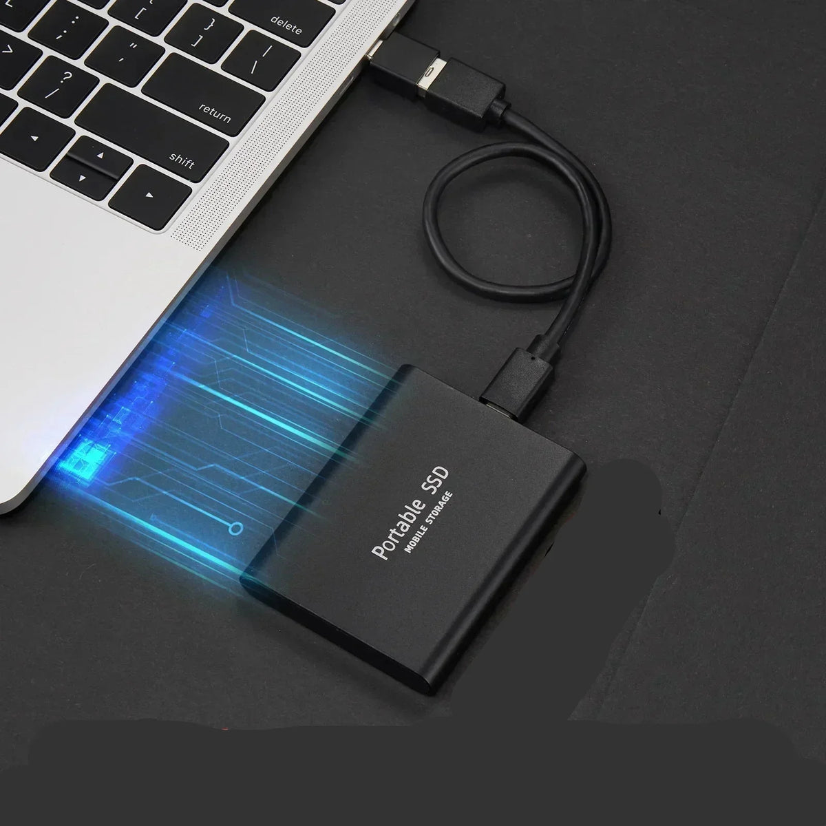 Portable SSD Drive Slim USB C for Android Apple and Windows Devices
