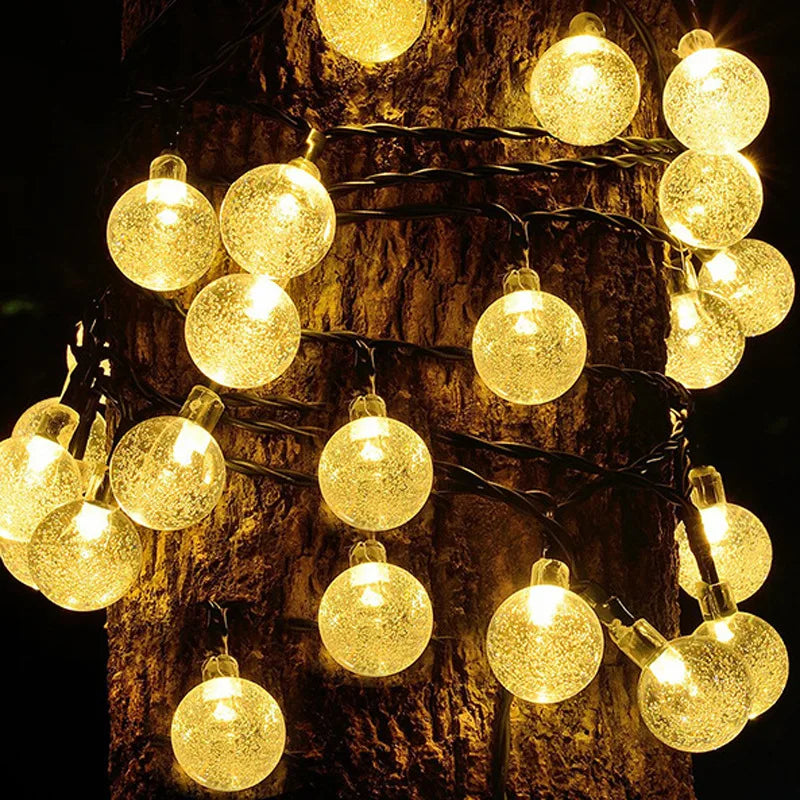 Solar Twinkle Lights Outdoor Starry String Lights for Garden Deck and Patio