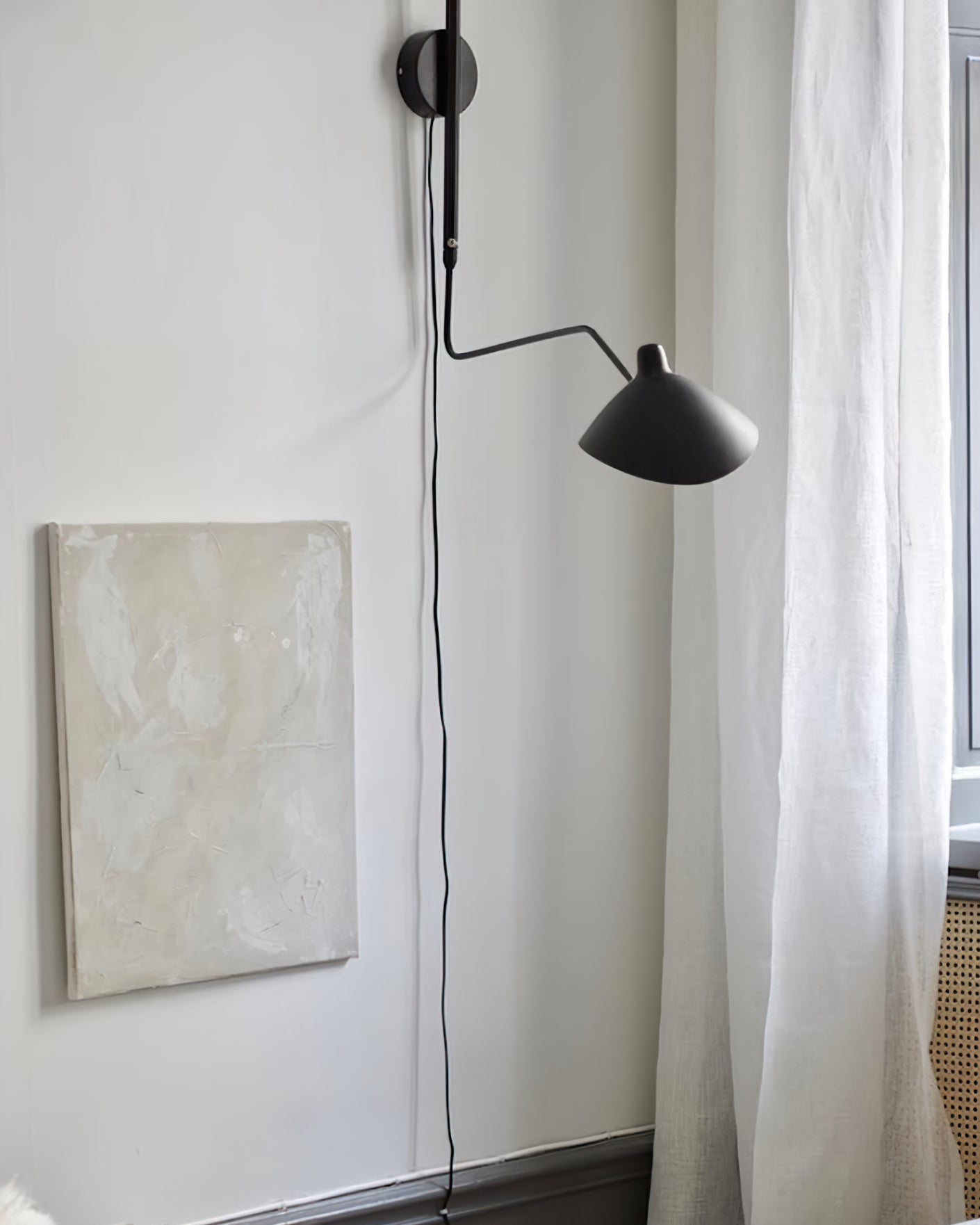 Articulated Arm Wall Sconce Swivel Shades Plug In Mid Century Modern