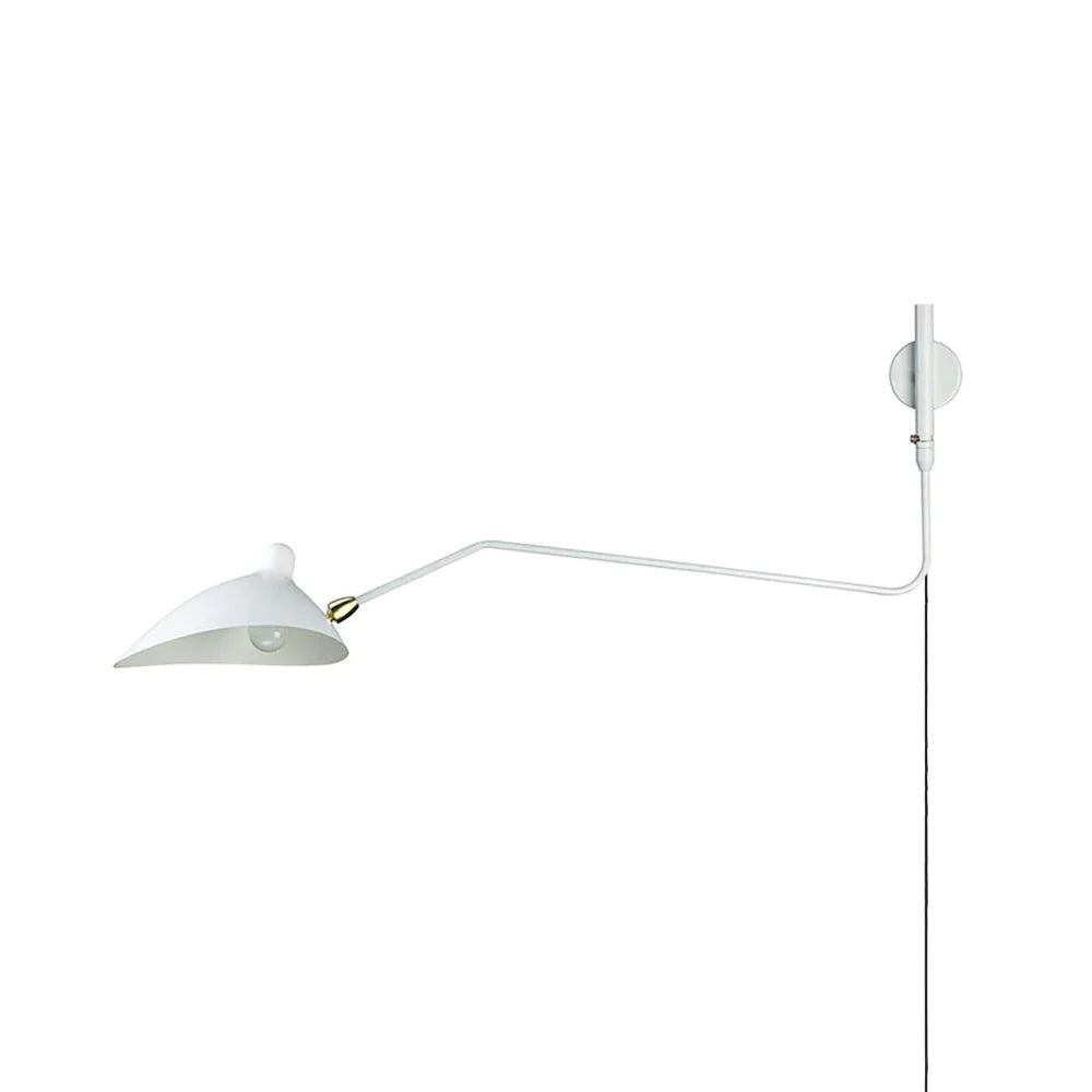 Articulated Arm Wall Sconce Swivel Shades Plug In Mid Century Modern
