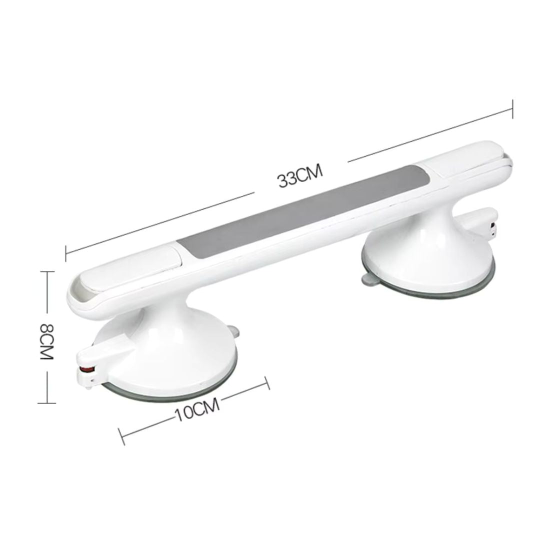 Shower Grab Bar Suction Cup No Drill with Grip Indicator