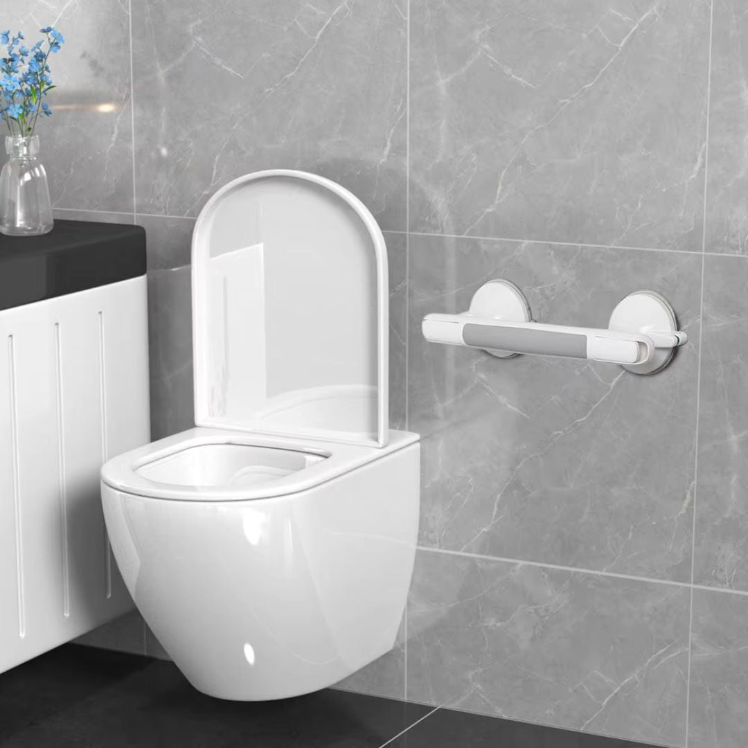 Shower Grab Bar Suction Cup No Drill with Grip Indicator