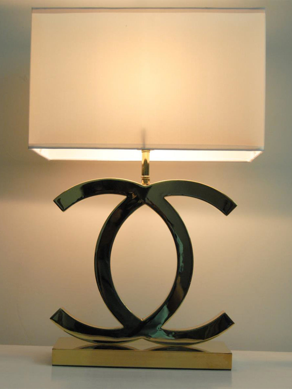 Stainless Steel Table Lamp Dome Fabric Shade Bedside and Home Office