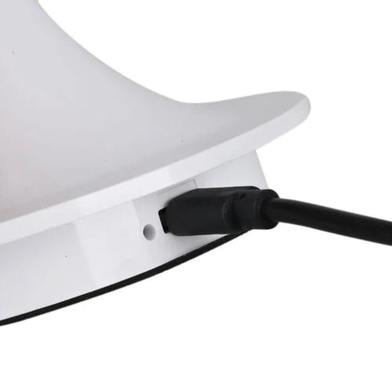 Trådløs LED-bordlampe med kuppelskærm