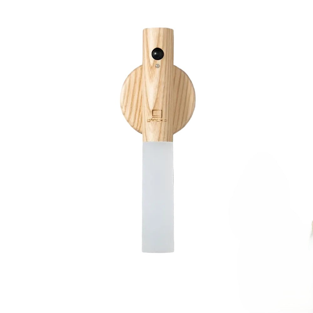 Trådløs væglampe med sensor Magnetisk LED natlampe i træ