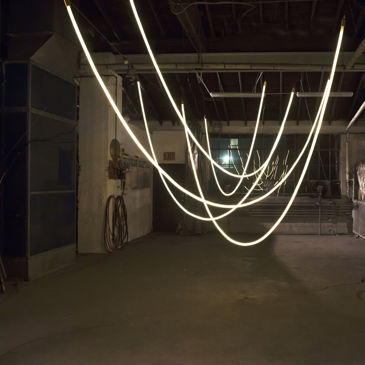 Flexible LED Ribbon Pendant Light Silicone Strip Custom Length Lighting