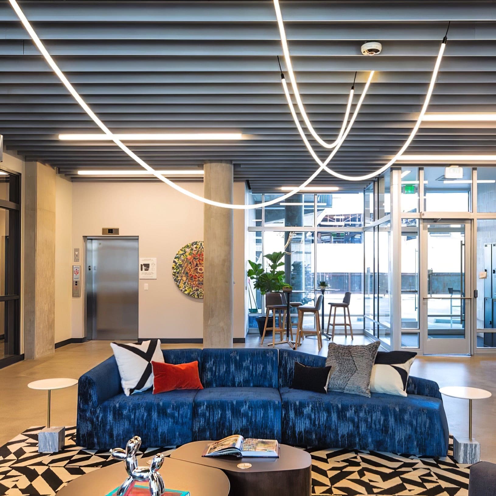 Flexible LED Ribbon Pendant Light Silicone Strip Custom Length Lighting