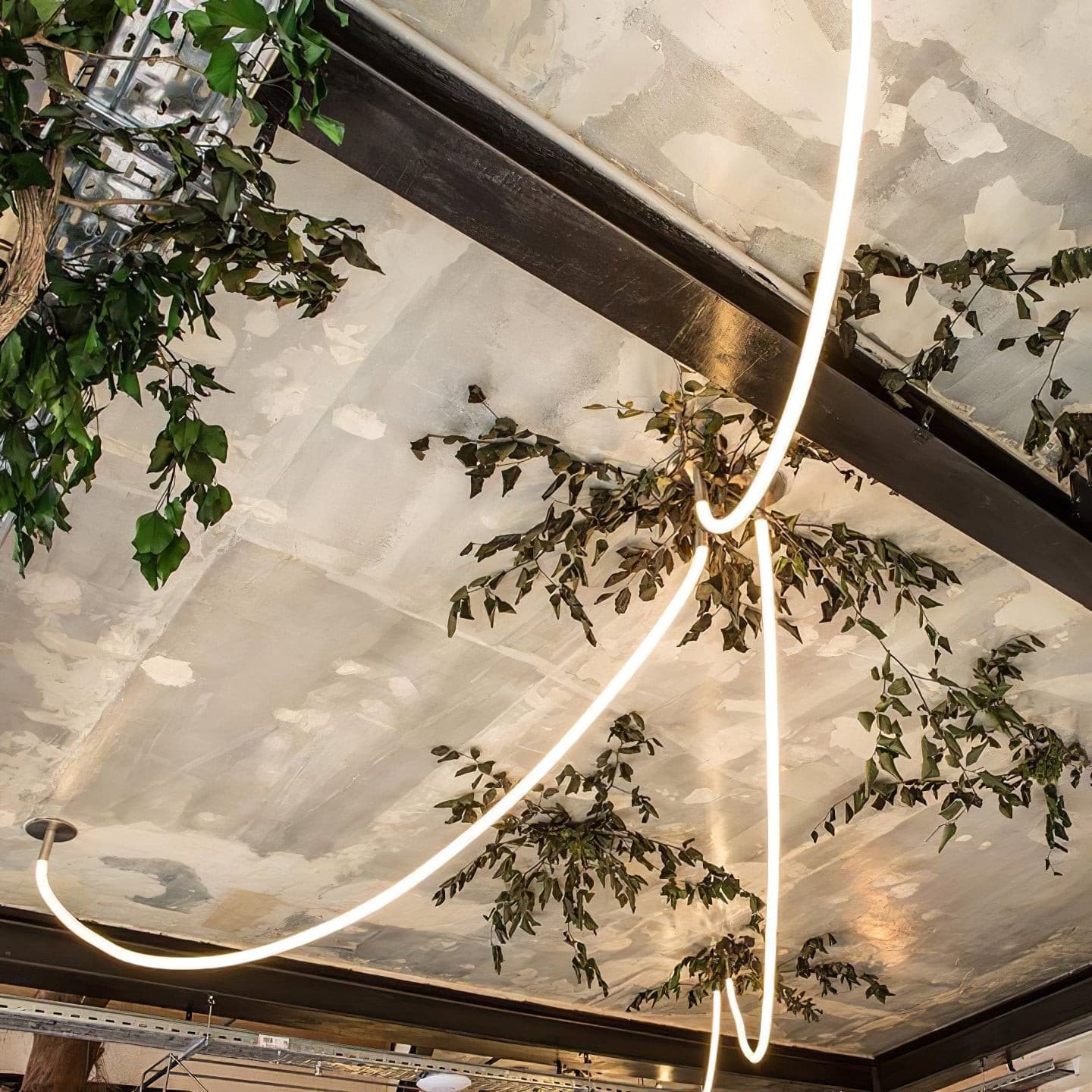 Flexible LED Ribbon Pendant Light Silicone Strip Custom Length Lighting