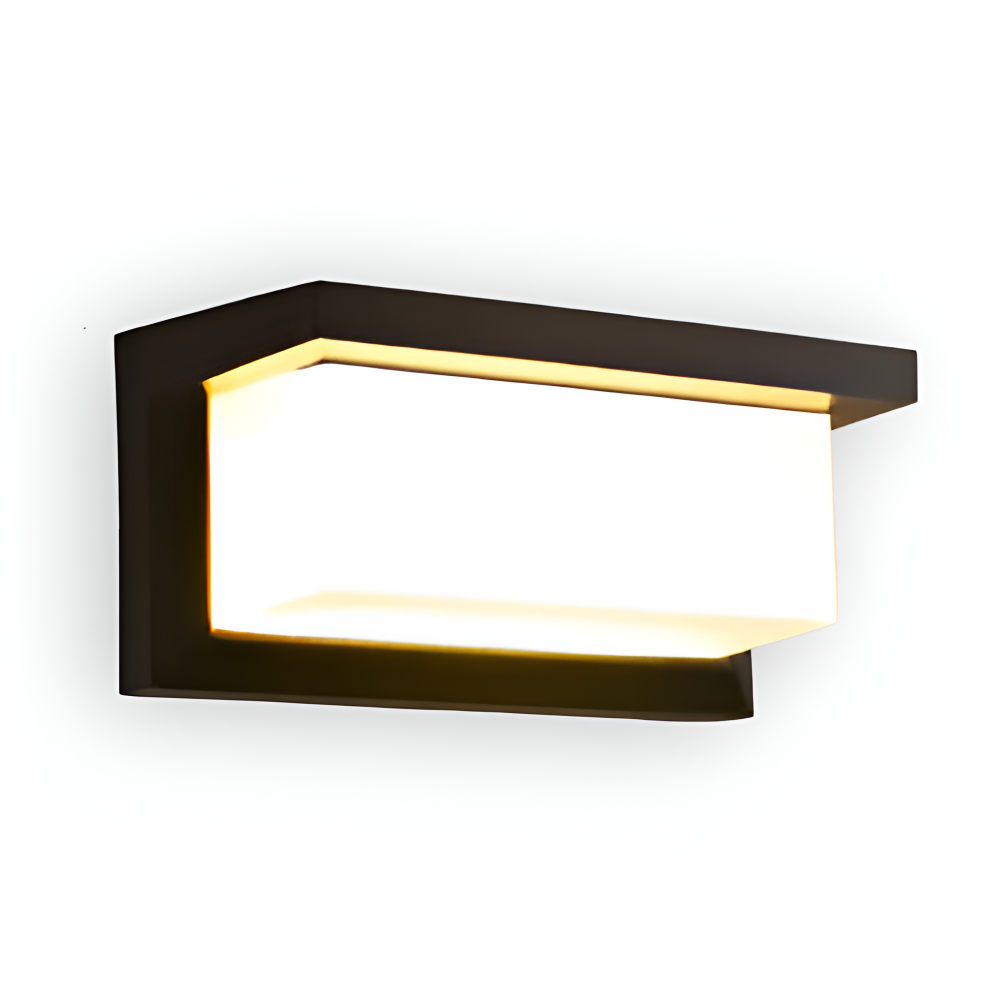 Udendørs LED væglampe med sensor aluminium i flere former