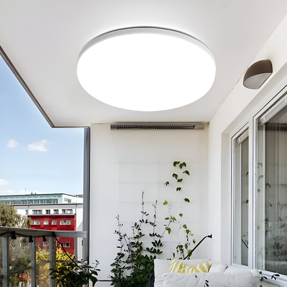 Ultratynd LED loftlampe med flad skærm