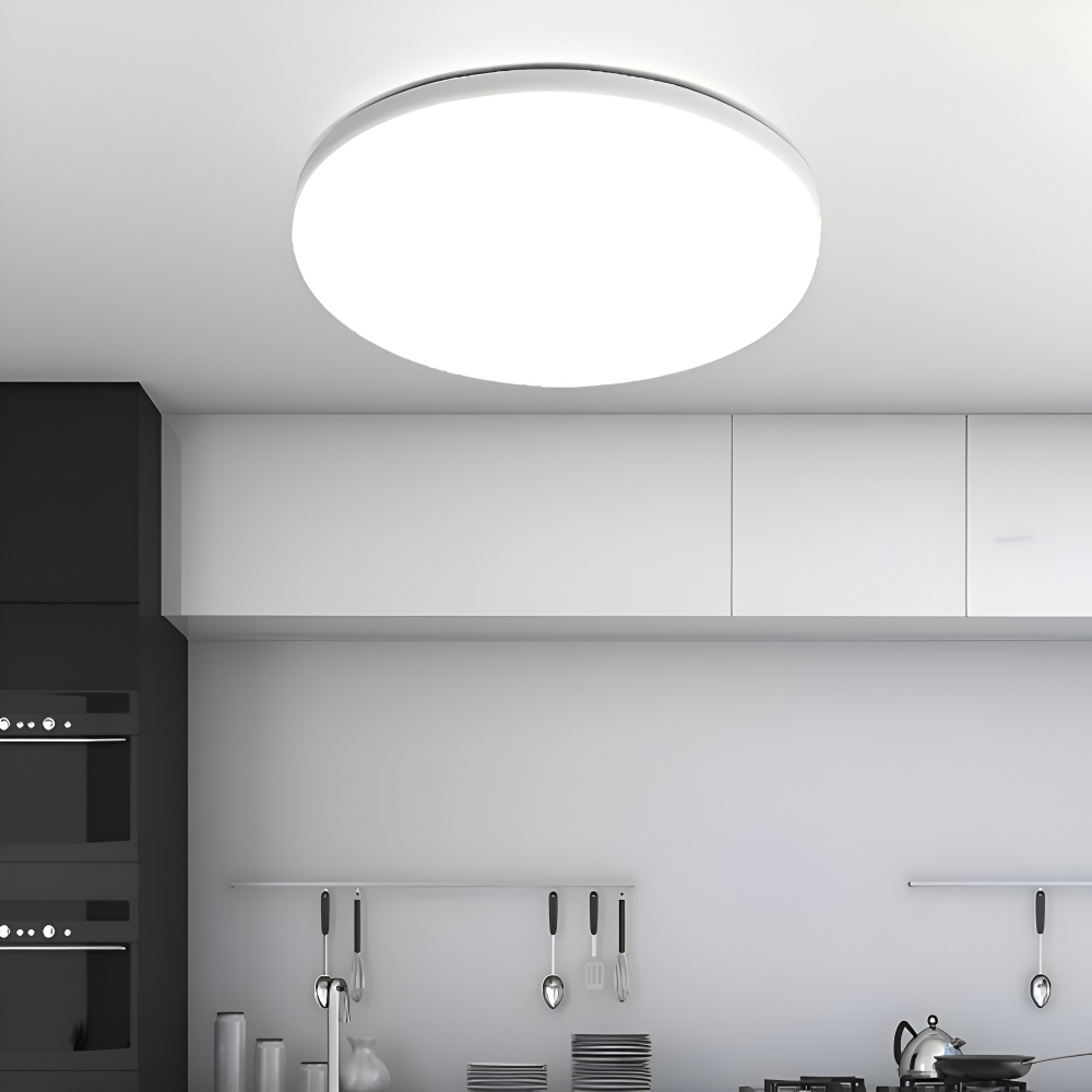 Ultratynd LED loftlampe med flad skærm