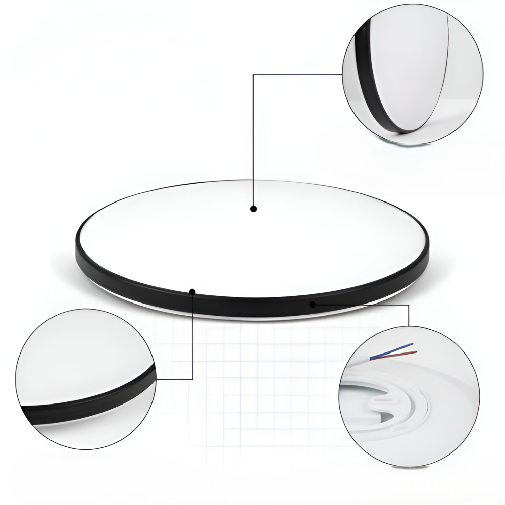 Ultratynd LED loftlampe med flad skærm