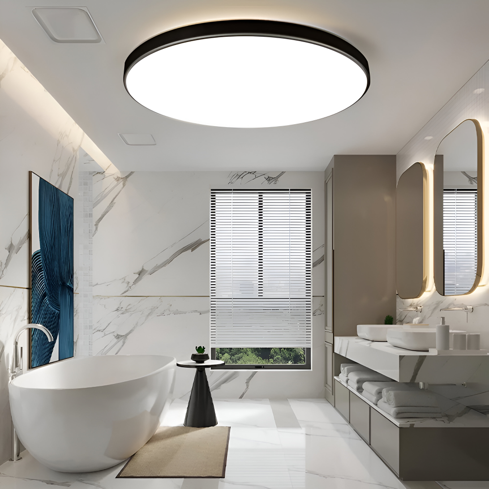 Ultratynd LED loftlampe med flad skærm