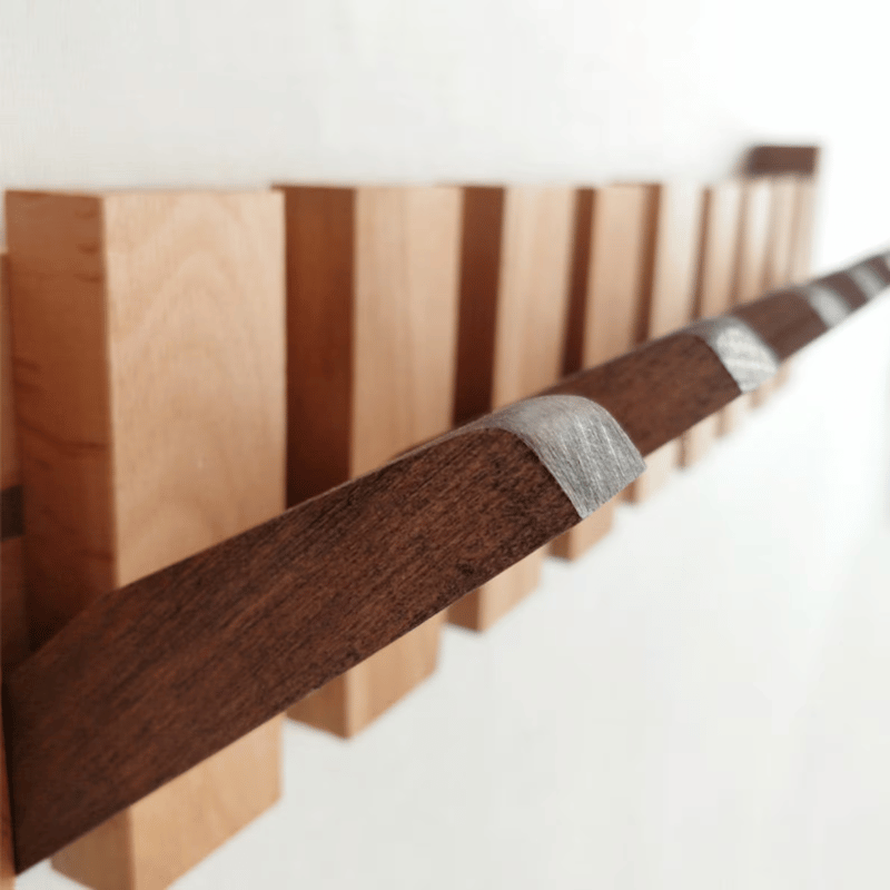 Vægknagerække Træ med foldbare klaverlignende kroge