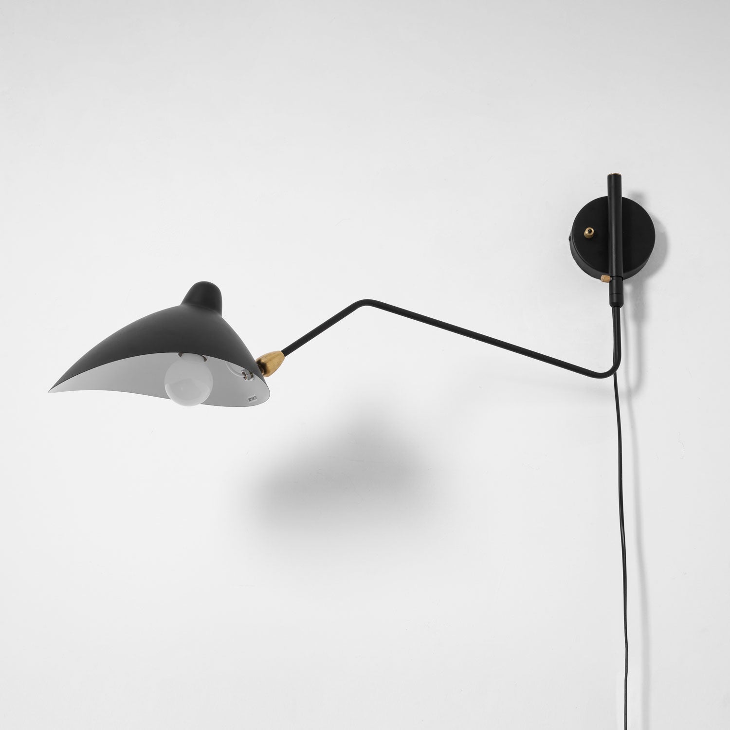 Articulated Arm Wall Sconce Swivel Shades Plug In Mid Century Modern