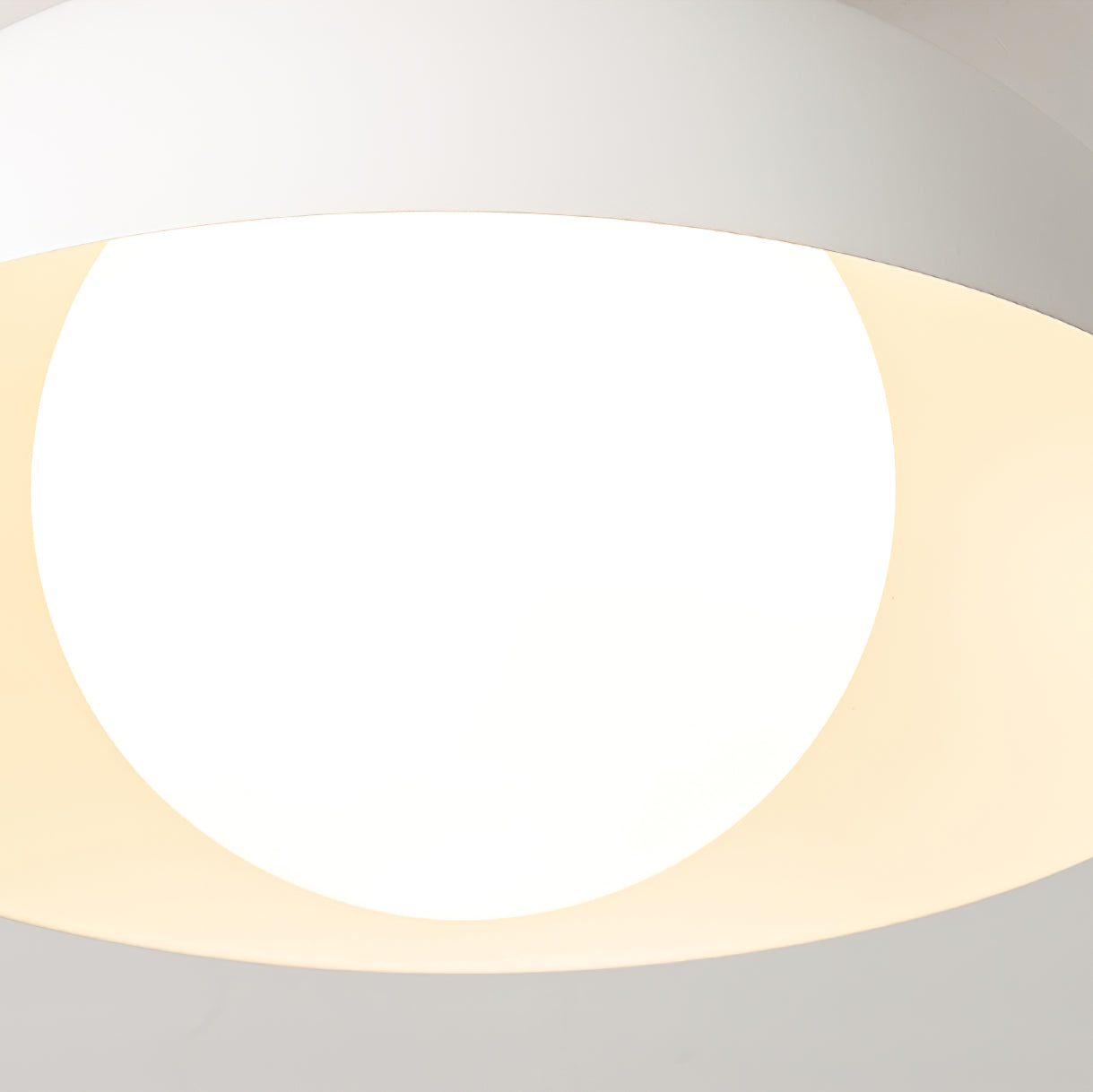Sloped Ceiling Light Fixture White Glass Shade E26 Base Vaulted Room