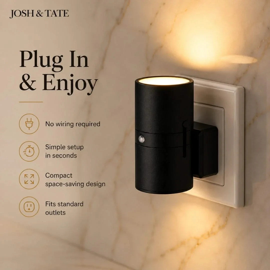 Plug In Wall Sconce Warm LED Up and Down Directional Light