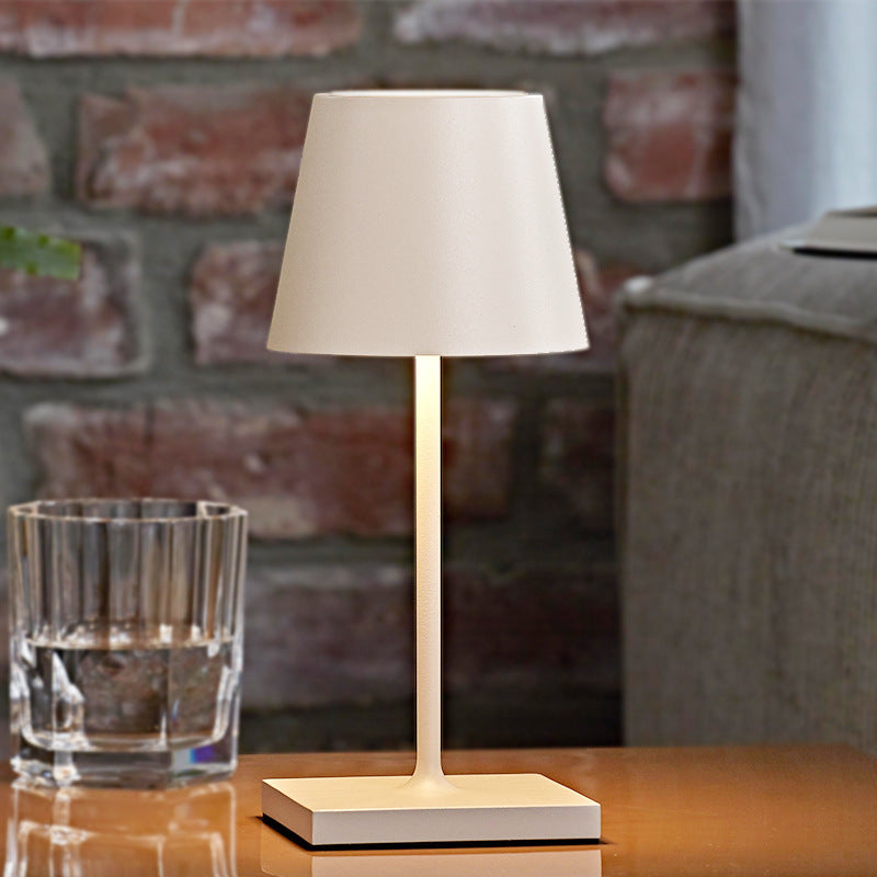 Small Cordless Table Lamp Waterproof IP66 Touch Dimmable for Bath and Patio