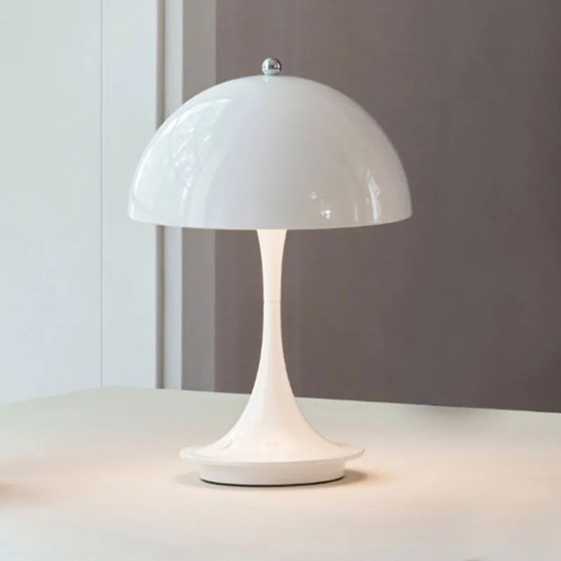Mushroom Lamp Cordless Rechargeable Touch Dimmable for Bedside and Desk