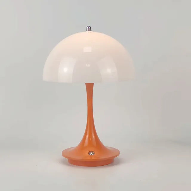Mushroom Lamp Cordless Rechargeable Touch Dimmable for Bedside and Desk