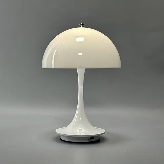 Mushroom Lamp Cordless Rechargeable Touch Dimmable for Bedside and Desk