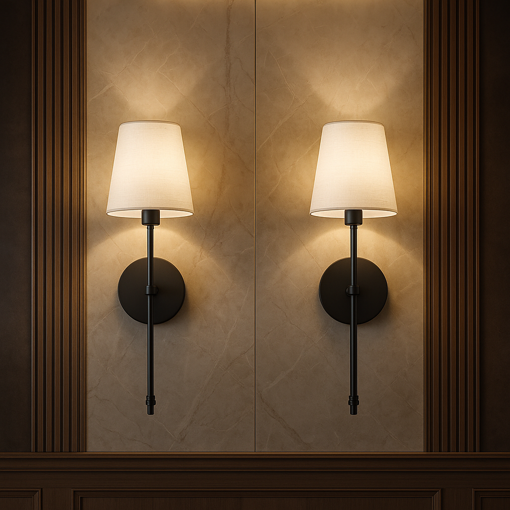 Wireless Wall Sconces Set of 2 No Drill Rechargeable Bulbs with Remote