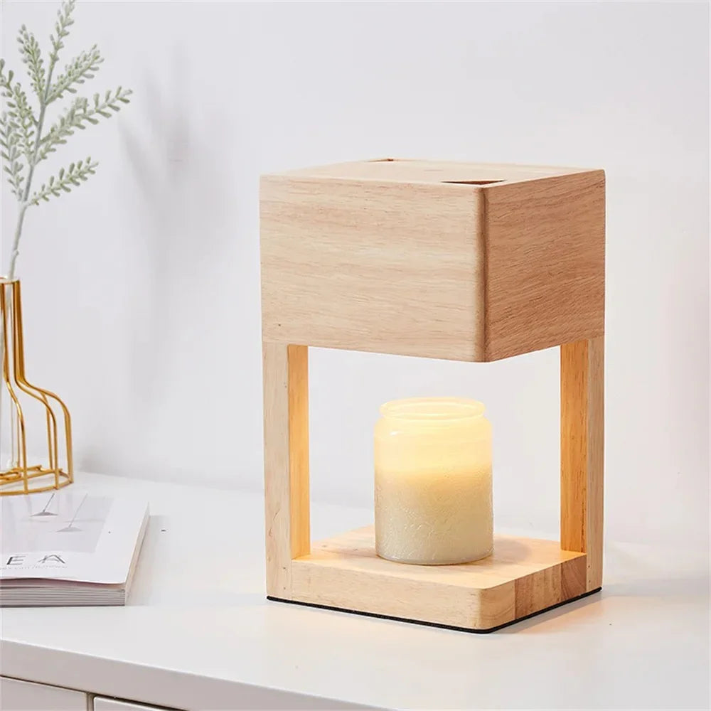 Wooden Candle Warmer Lamp for Jar Candles Top Down