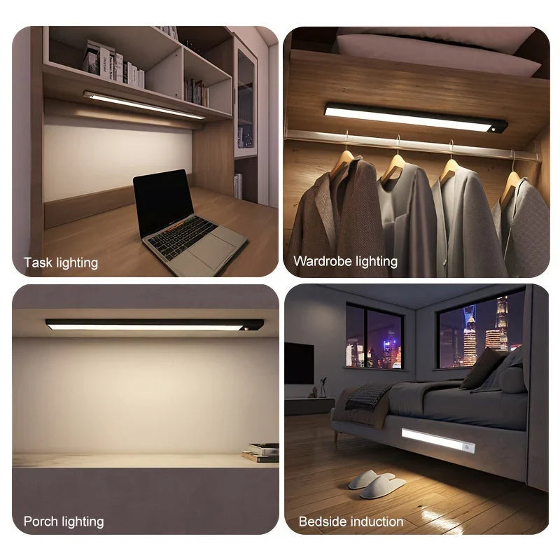 Motion Sensor Light Battery Operated Magnetic Mount for Closet and Hallway