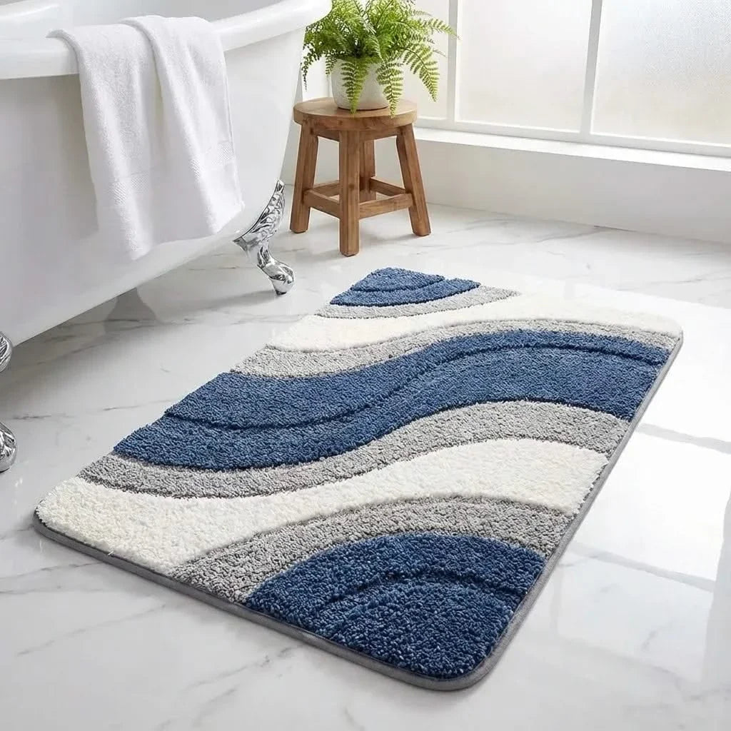 Microfiber Bath Rug Plush Non-Slip
