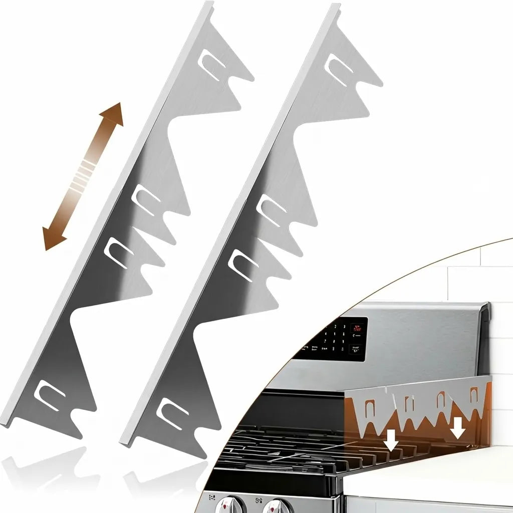 Stove Gap Covers Stainless Steel Expandable L Shaped