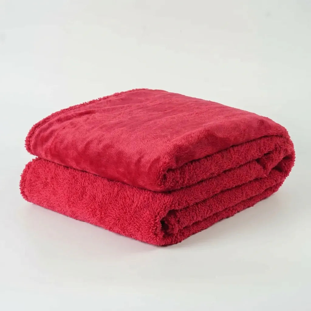 Waterproof Throw Blanket Reversible Sherpa and Flannel