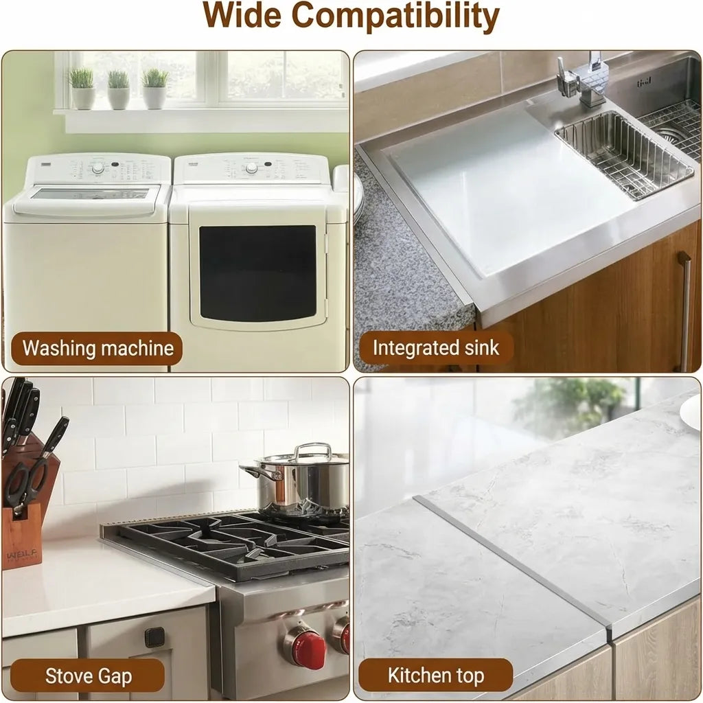 Stove Gap Covers Stainless Steel Expandable L Shaped