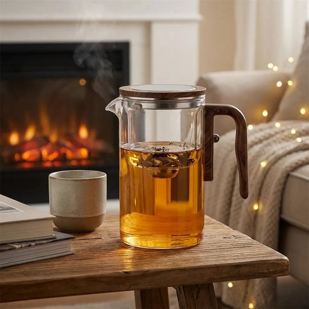 Glass Teapot for Loose Leaf Tea with Magnetic Infuser