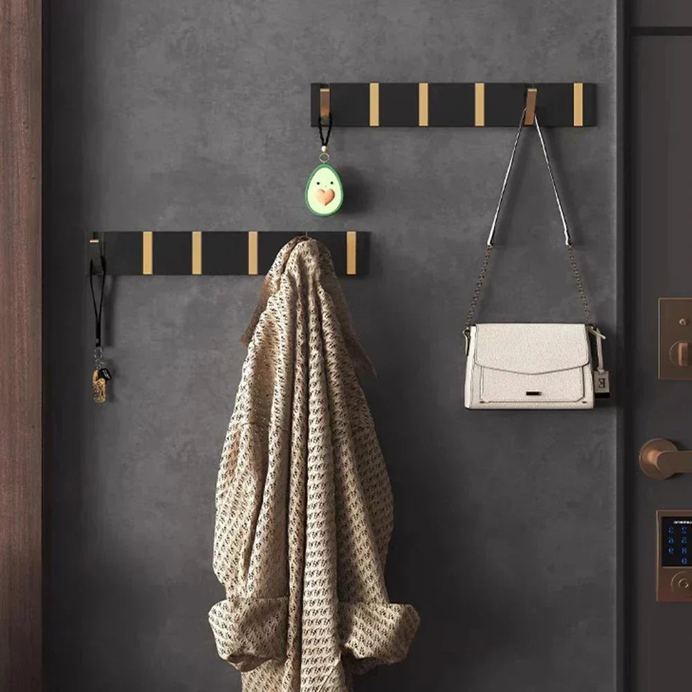 Fold Down Wall Hook Rack Stainless Steel for Coats and Towels