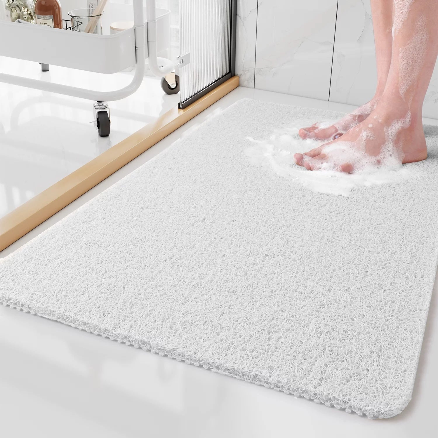 Loofah Shower Mat Open Weave Cut to Size
