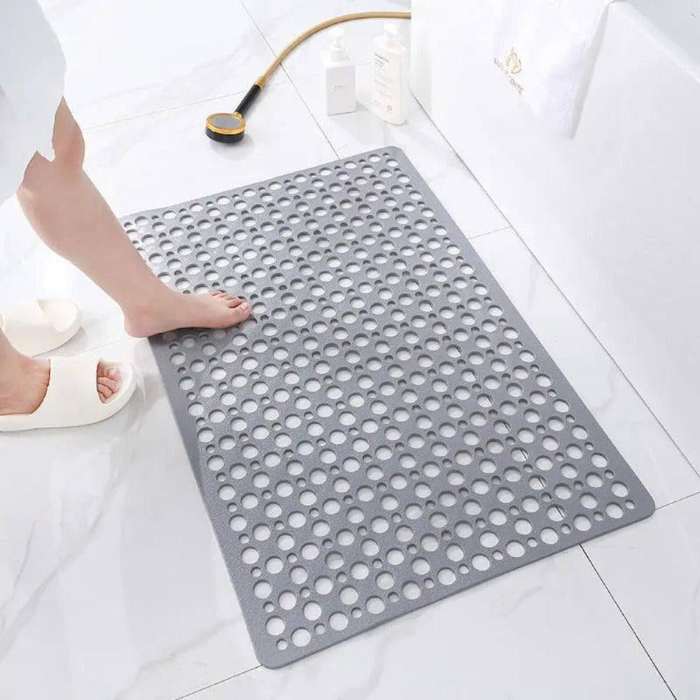 Suction Cup Shower Mat TPE with Drain Holes