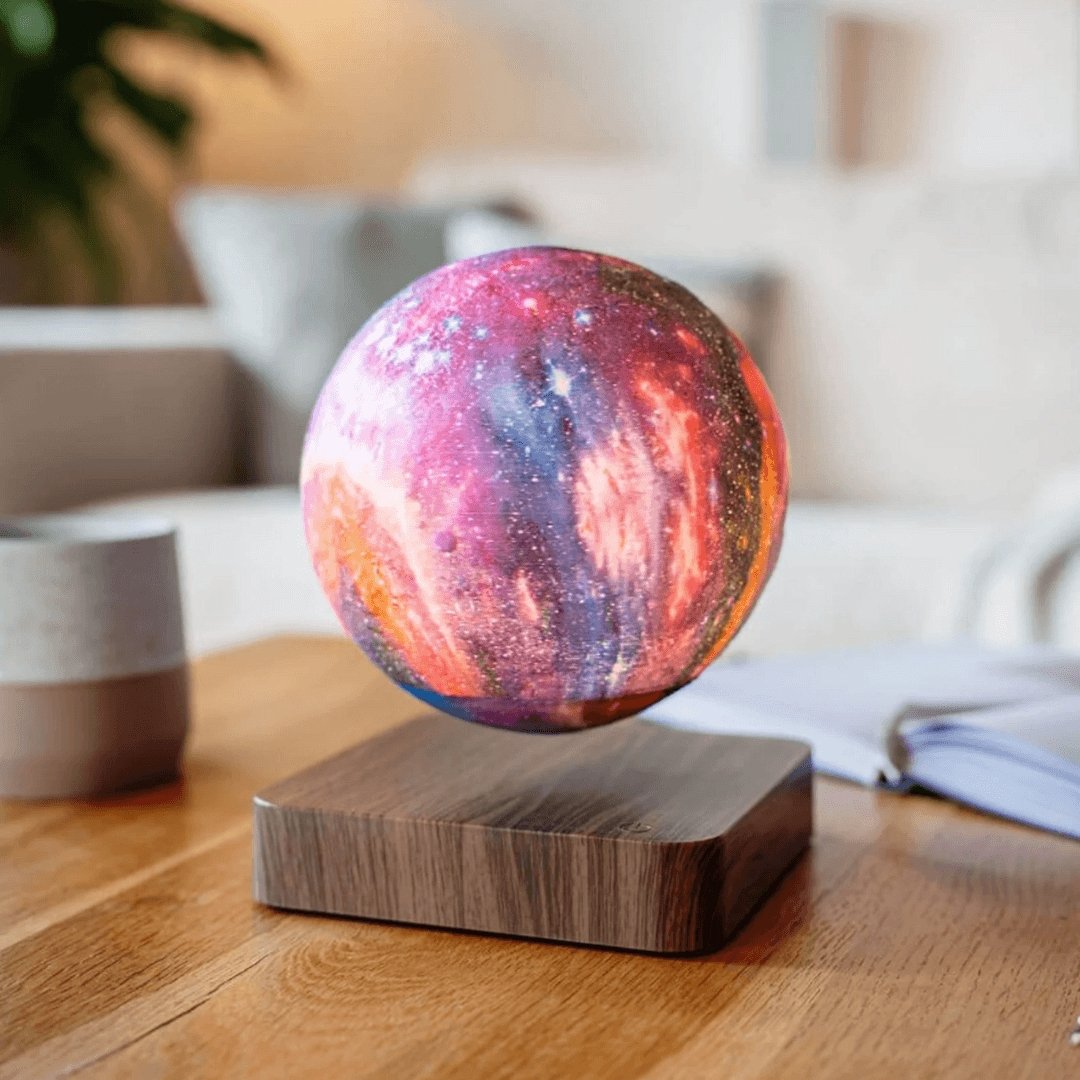 Levitating Moon Lamp Magnetic Floating 3D Printed Night Light for Desk