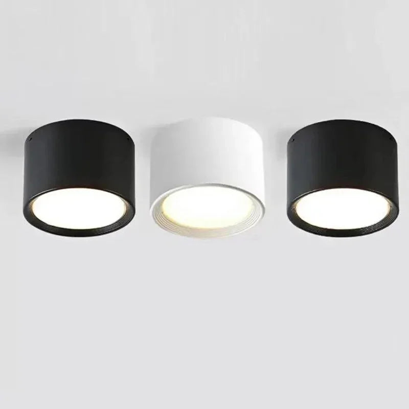 Surface Mount LED Ceiling Light, Mounts Flat with No Cut-Out